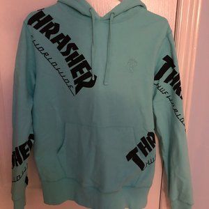 Huf X Thrasher Turquoise/Mint Hoodie
